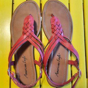 American Eagle Coral Sandals, Size 8